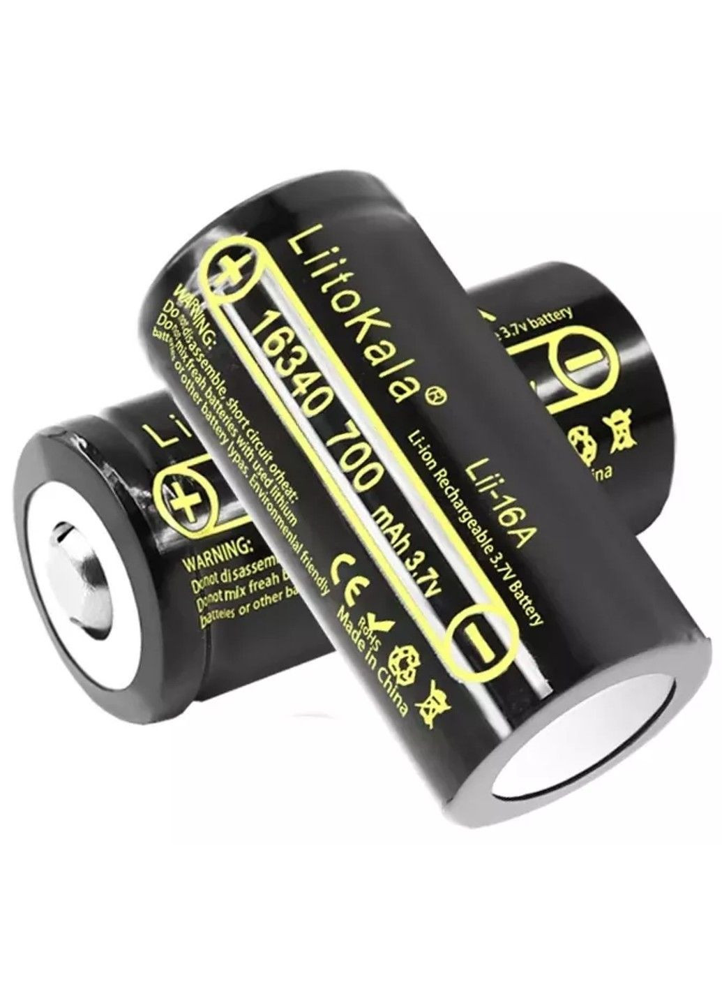 Аккумулятор LiitoKala Lii-16A 16340 700mah (Черный) No Brand (332636673)