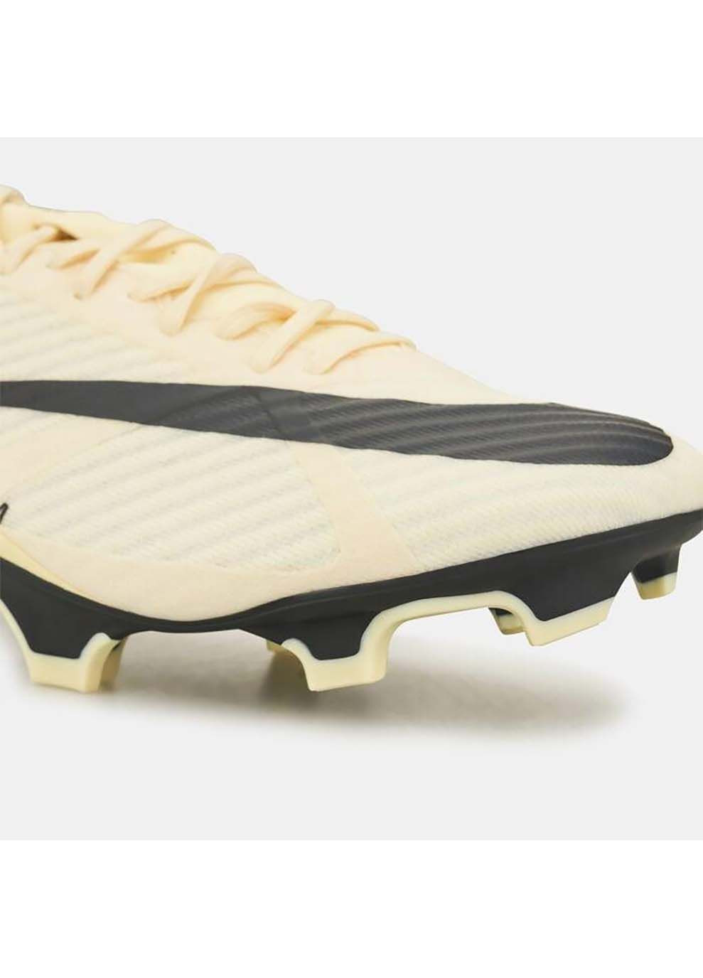 Бежевые мужские бутсы zoom vapor 15 academy fg/mg жёлтый Nike