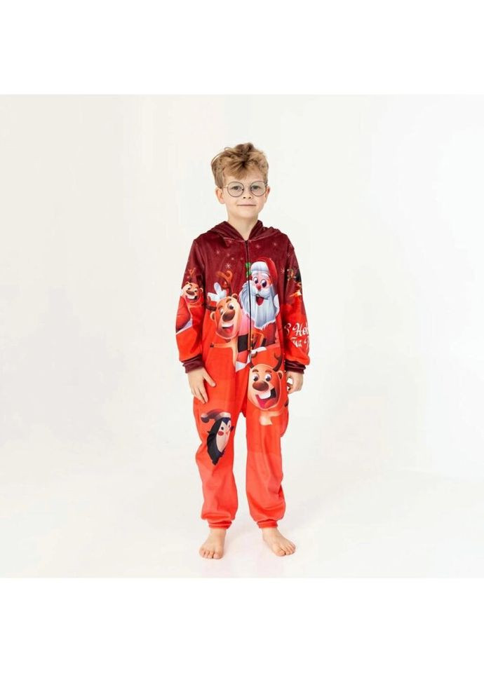 Кигуруми детское 3D Дед Мороз 3061, 1, 152 15257 152, см FlexDress (324623587)