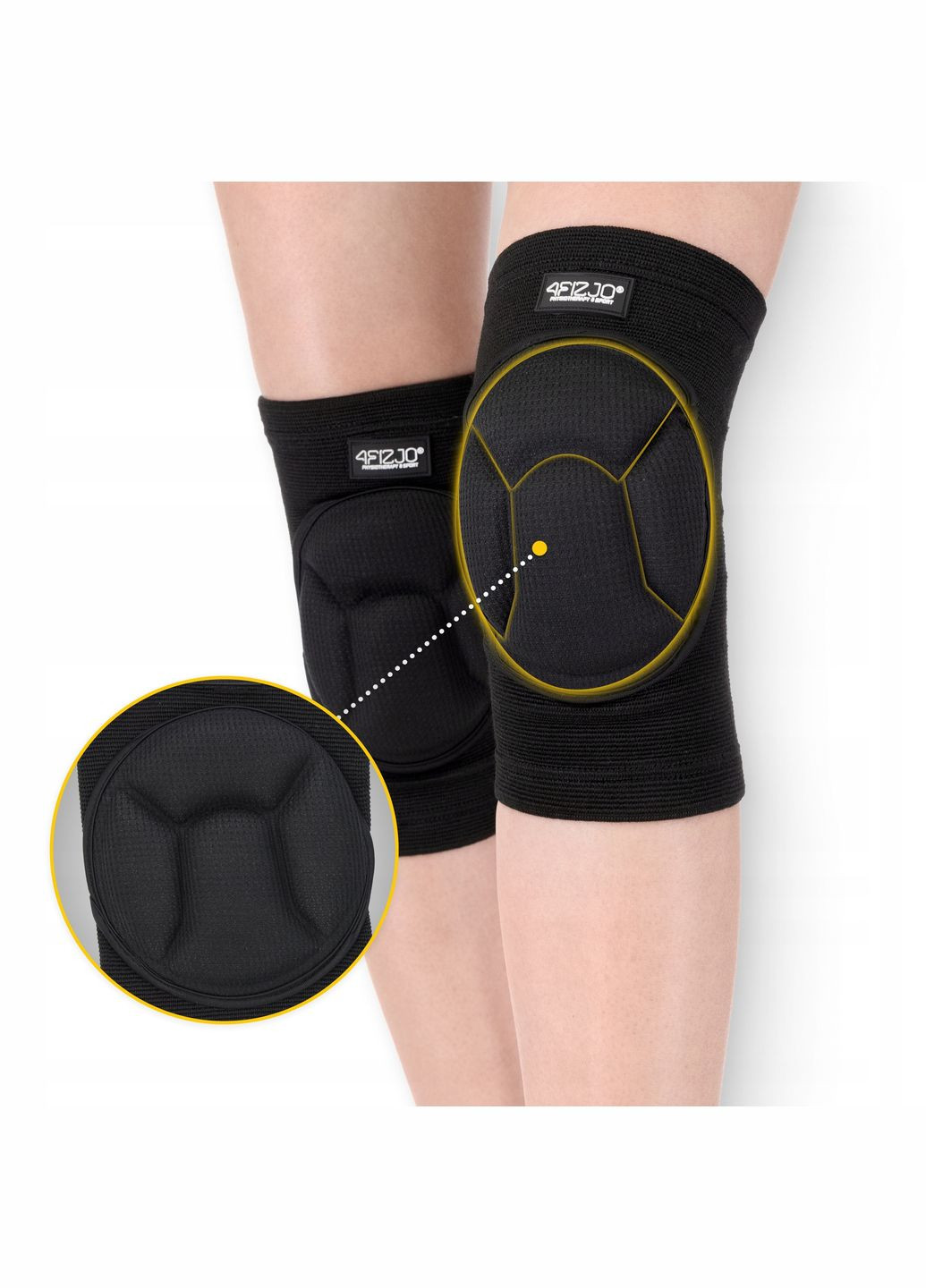 Наколенники спортивные мягкие Size Black () 4FIZJO P-5905973400503 (295552457)