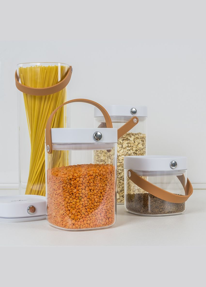 Ёмкость для хранения MY HOME Прозрачная (KP07 L T/WHITE) MVM (301003328)