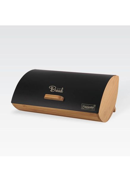 Хлібниця MR-1775-BLAСK 36,5х25х13,3 Див чорна Maestro (360651611)