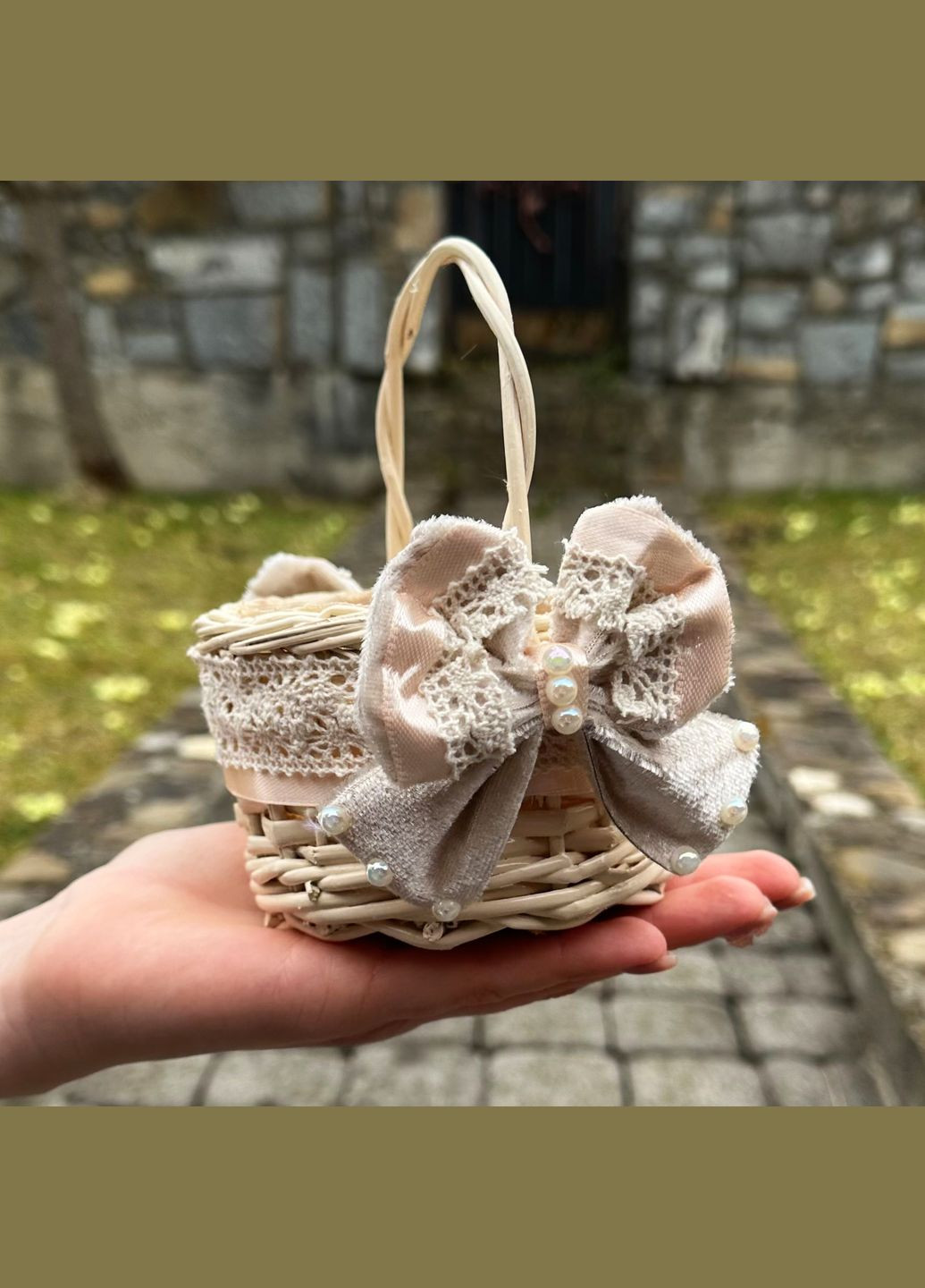 Великодній кошик 10х10х15 см hand-made MIS LT (322127843)