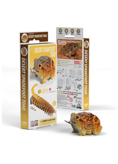 Пазл 3D Зоопарк Пустынная лопатоногая лягушка (XEG-117) Eugy 3D Зоопарк Пустельна лопатонога жаба (366158468)