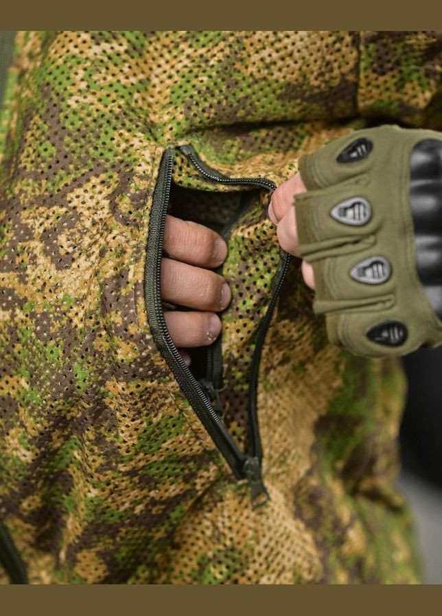 Тактичний маскувальний костюм сітка + баф камуфляж Freedom