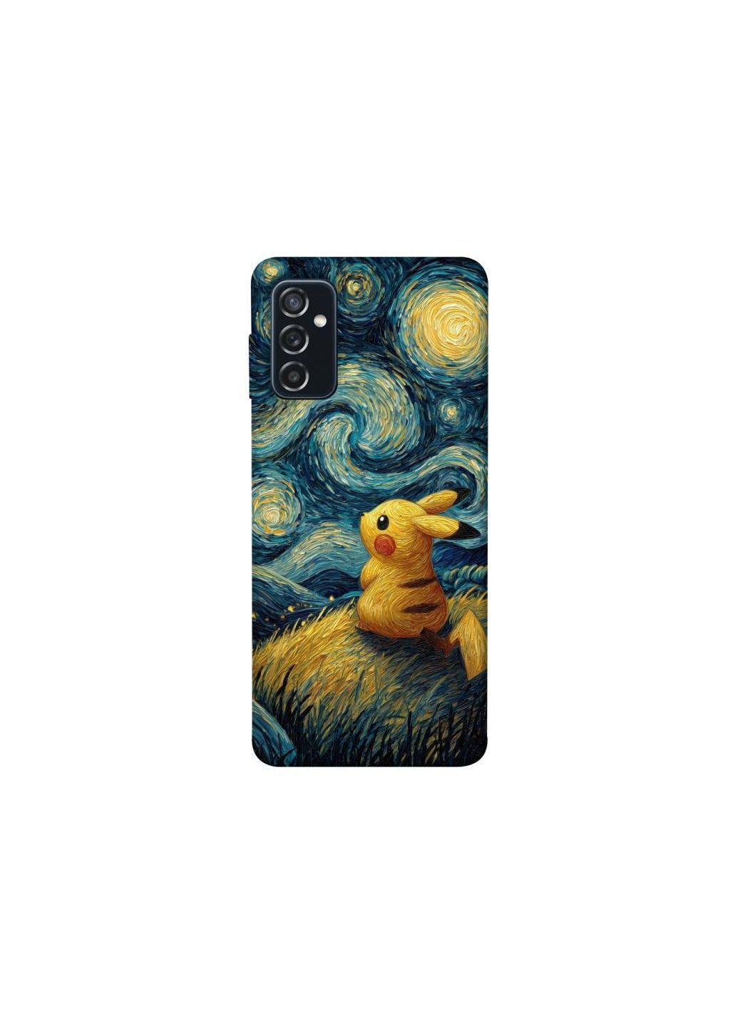 Чехол на Samsung Galaxy M52 Pikachu and Van Gogh Frontalka (362029484)
