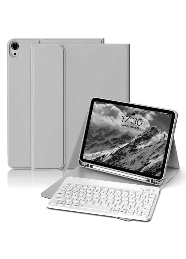 Чохол-книжка з бездротовою клавіатурою для Apple iPad Mini 6 2021 Gray BeCover (360417309)