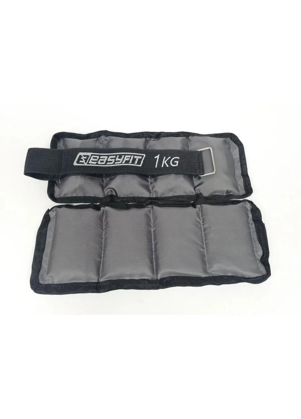 Утяжелители Metal 1 кг сталь 29х11 см черные EasyFit (389078974)