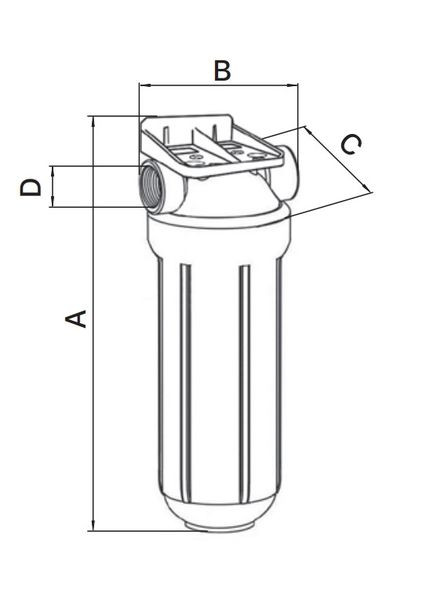 Колба фільтра для холодної води EPV-20-1/2 (8 атм. 1/2") (EP6177) EUROPRODUCT (342717467)
