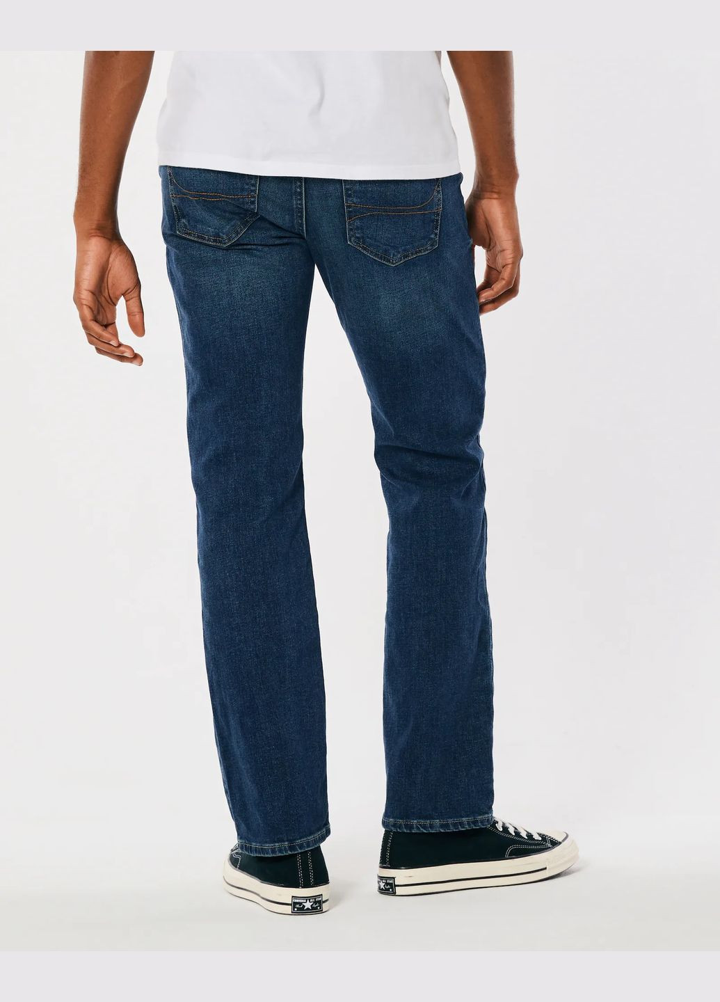 Темно-синие демисезонные джинсы straight hc9307m Hollister