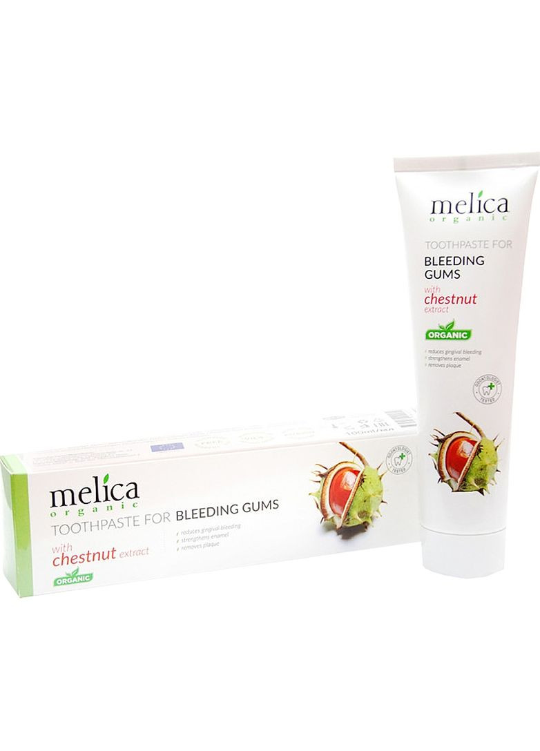 Зубна паста з екстрактом каштана 100ml (2-732130) Melica Organic (369790917)