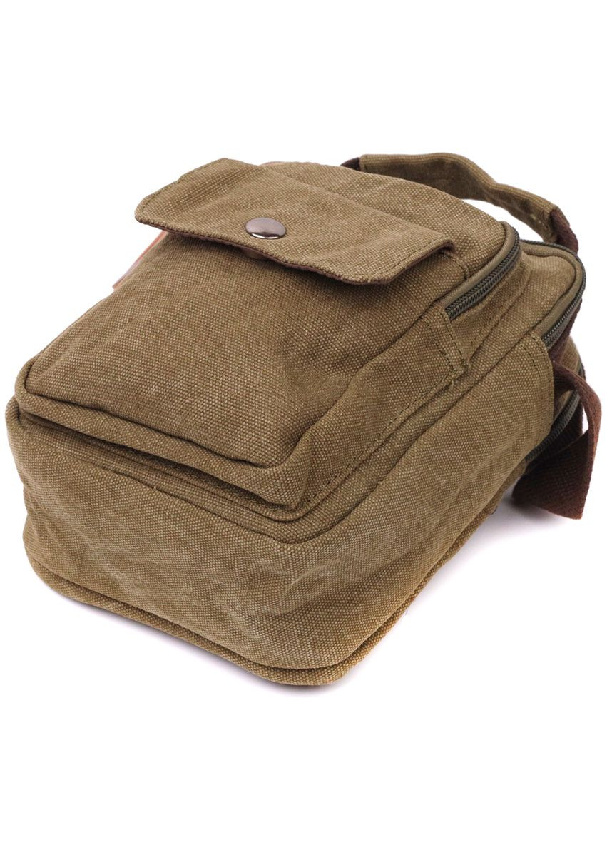 Сумка чоловіча через плече із щільного текстилю 22219 Оливковий Vintage (302009417)