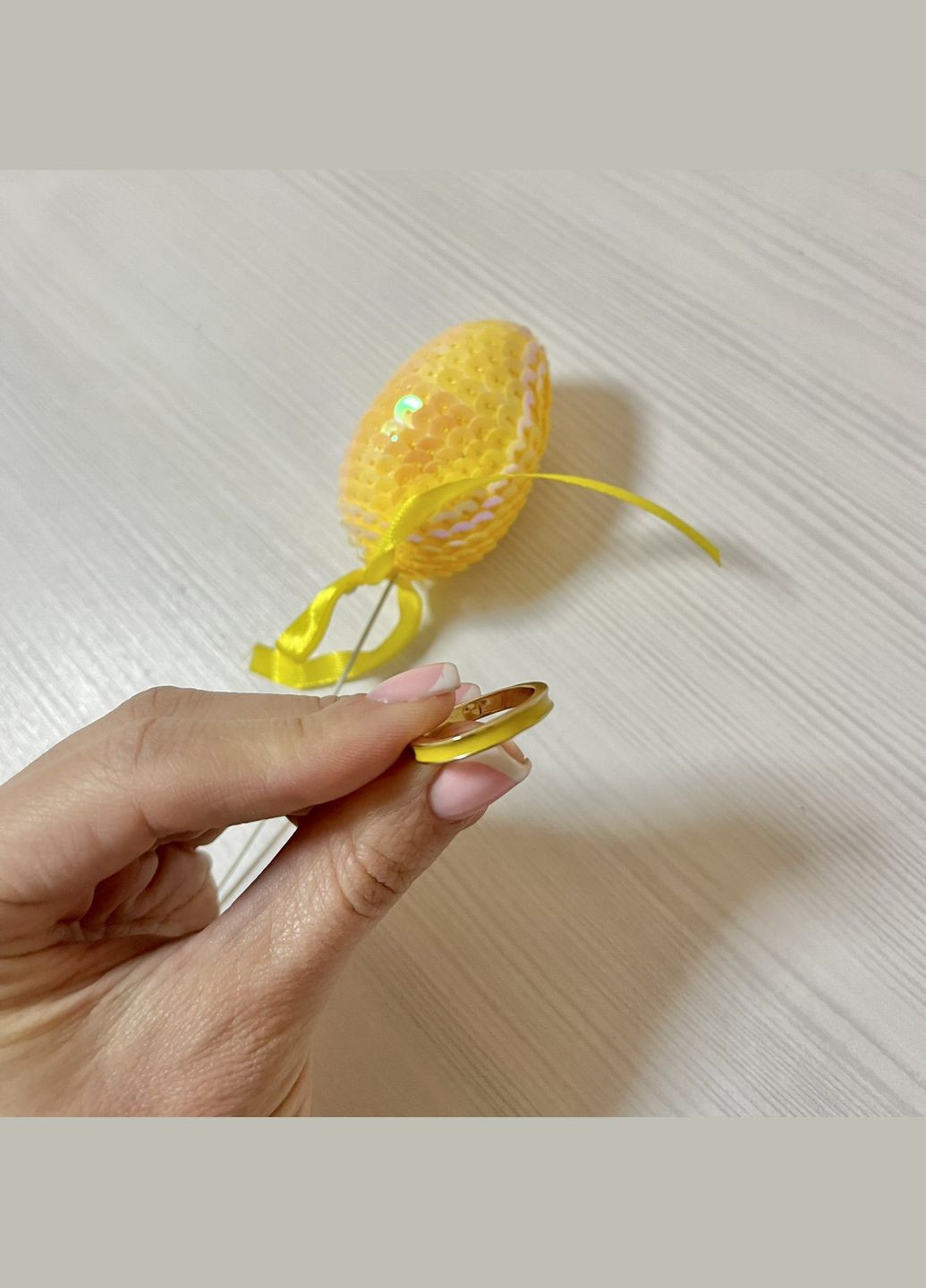 Тонке кольорове жіноче кільце жовтого кольору ( ) Xuping Jewelry (330618922)