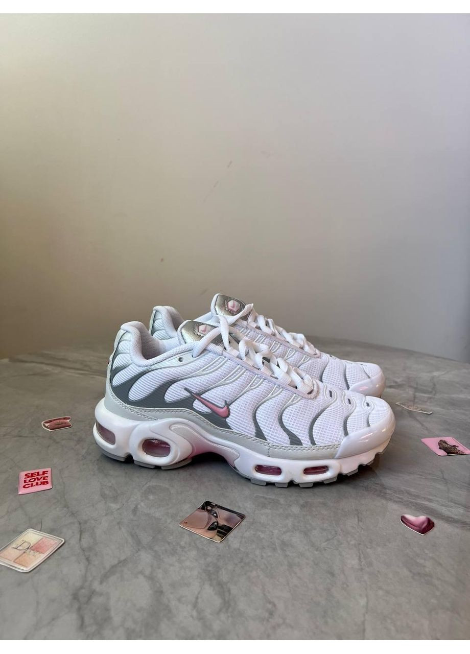 КРОССОВКИ ЖЕНСКИЕ NIKE AIR MAX TN + WHITE PINK НАЙК АИР МАКС ТН ПЛЮС No Brand розовые демисезоны (367173028)