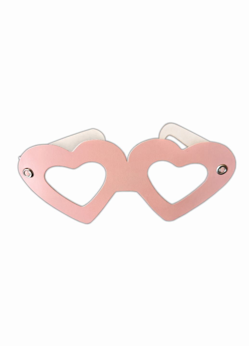 Окуляри картонні Серце пудрові 6шт KOZA Style (322167871)