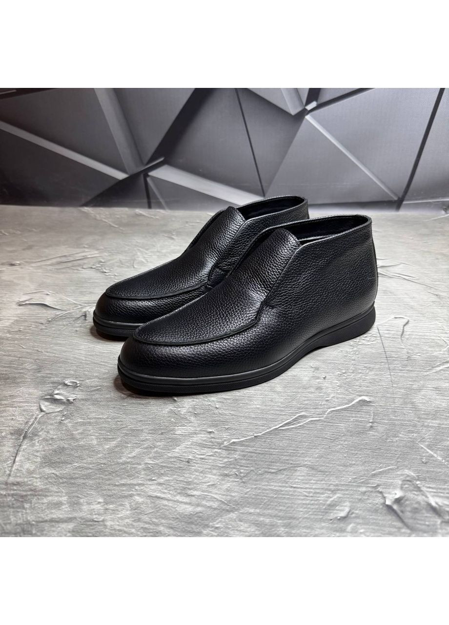 Черевики чоловічі зимові на байці . Замшеві шоколадні No Brand (371923479)