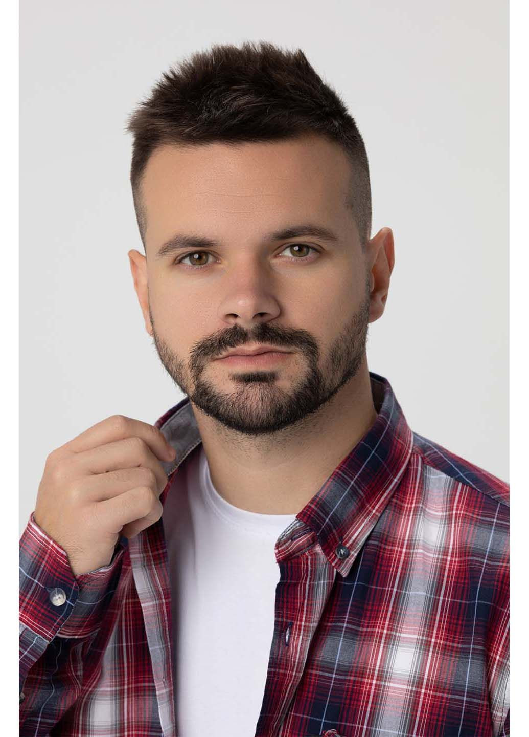 Бордовая рубашка MCL