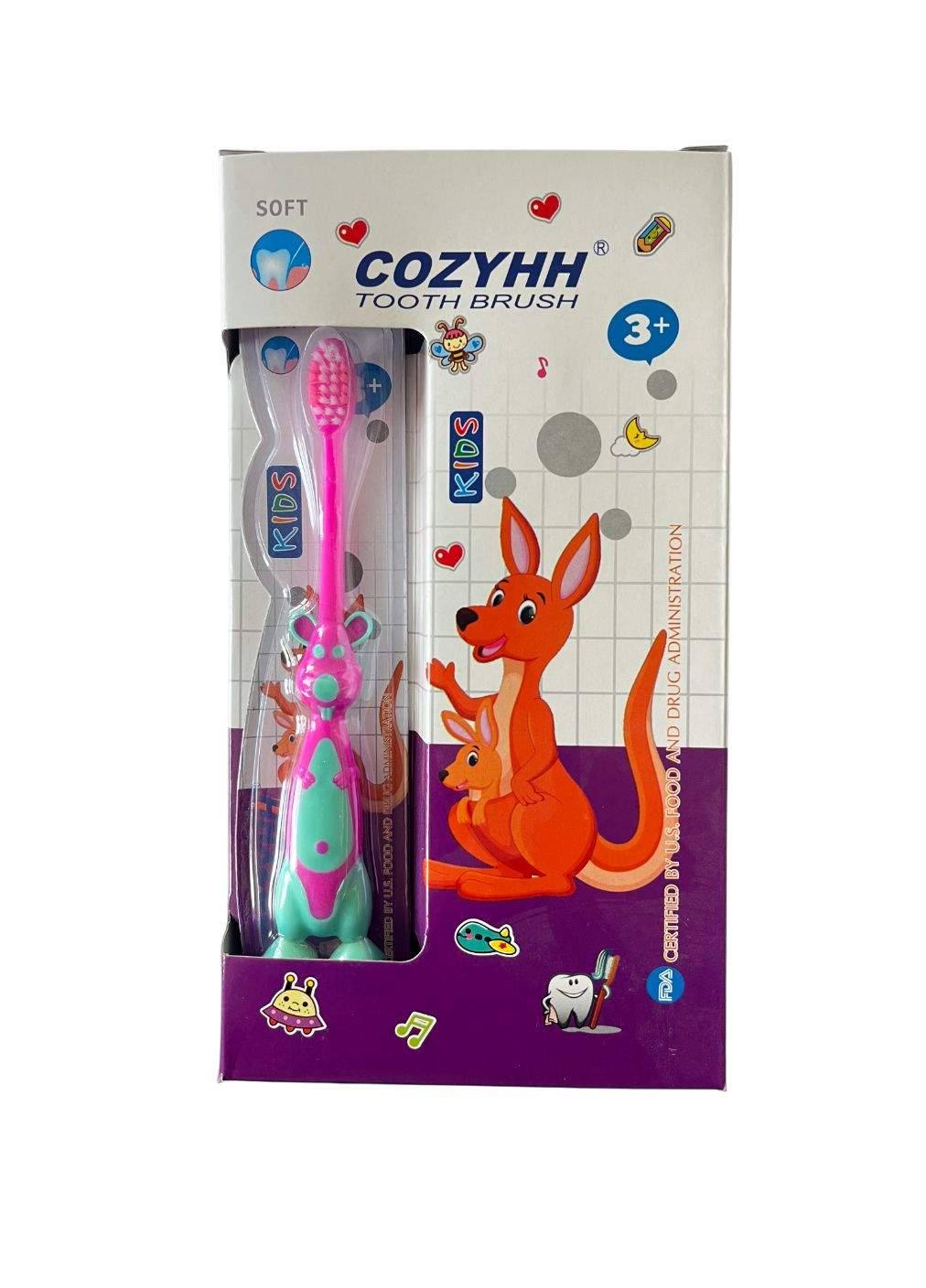 Щетка зубная детская 202 Cozyhh кенгуру 3+ soft (12/576) No Brand (346241010)