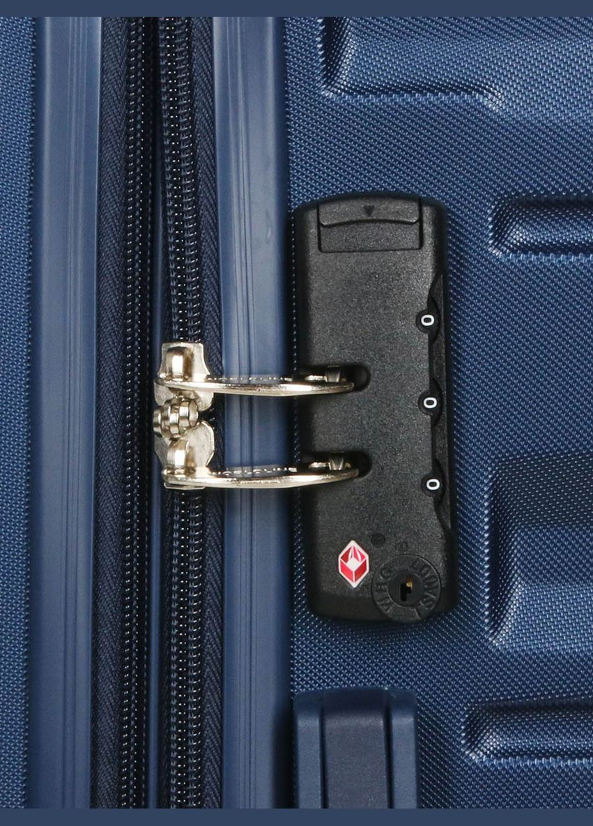 Чемодан Франция средняя M синяя 66х43х26(+5)см/75л/3.7кг/ 628 WORLDLINE (324802284)