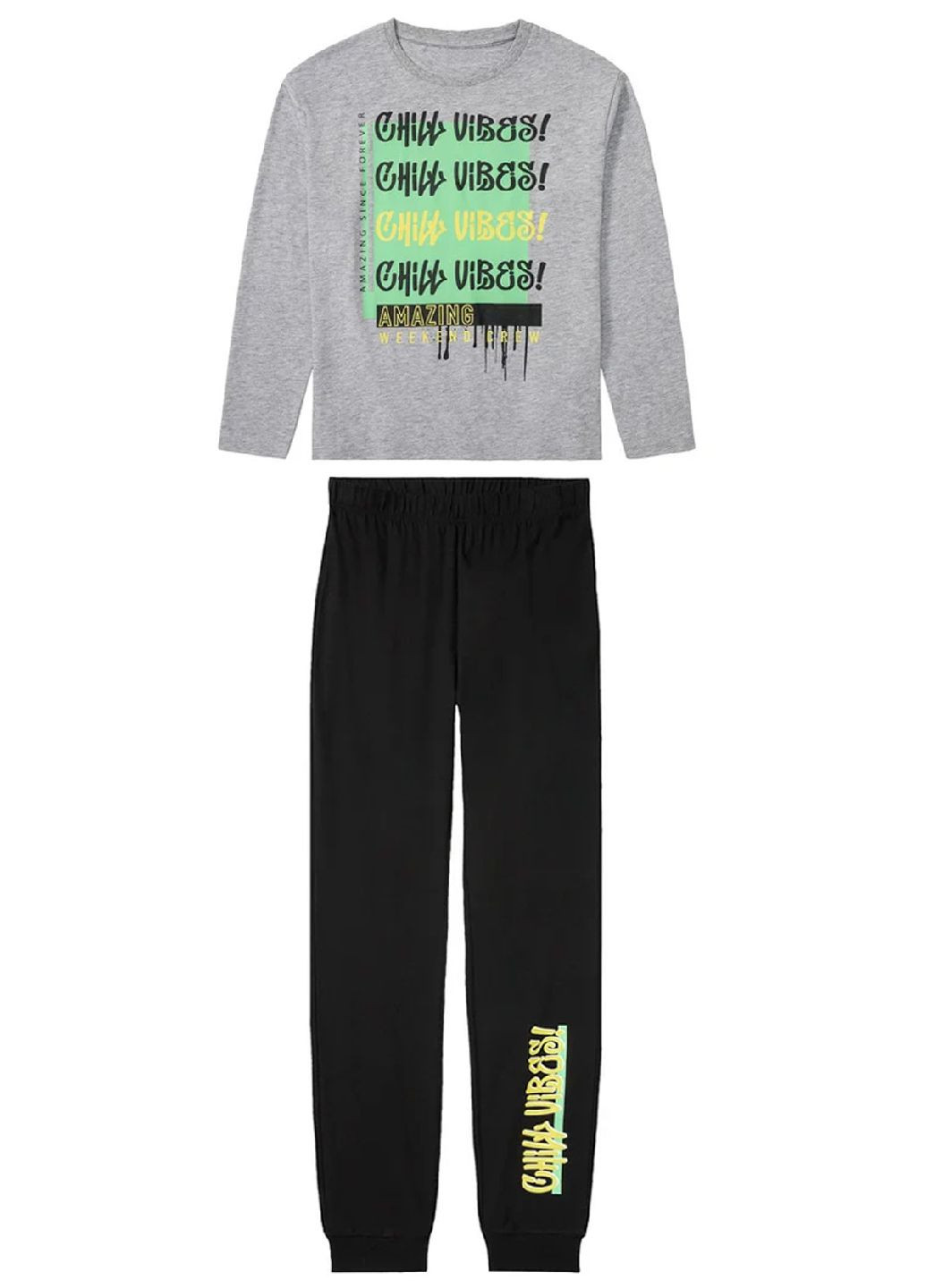 Комбинированная всесезон пижама (лонгслив, брюки) лонгслив + брюки Pepperts