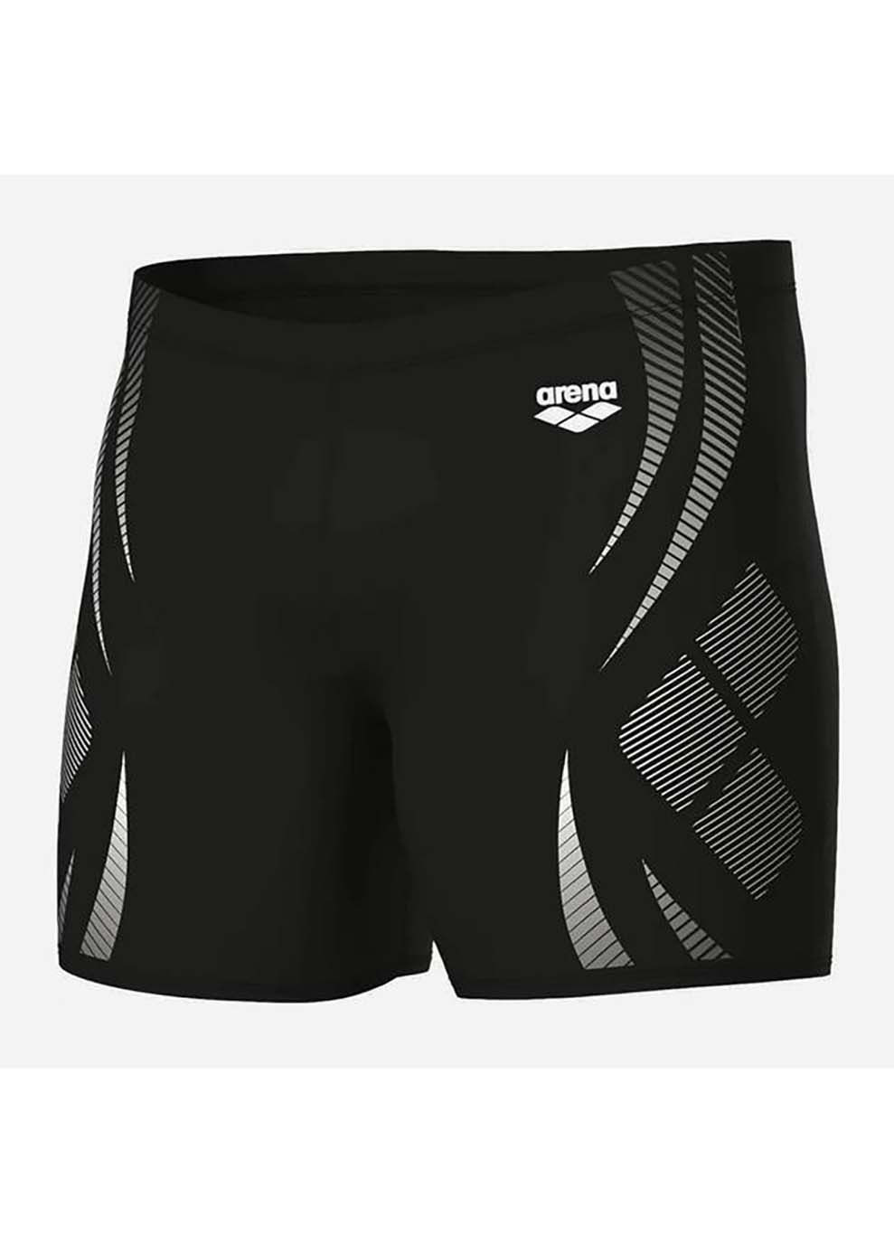 Мужские комбинированные плавки-шорты poseidonia swim mid jammer черный, белый Arena