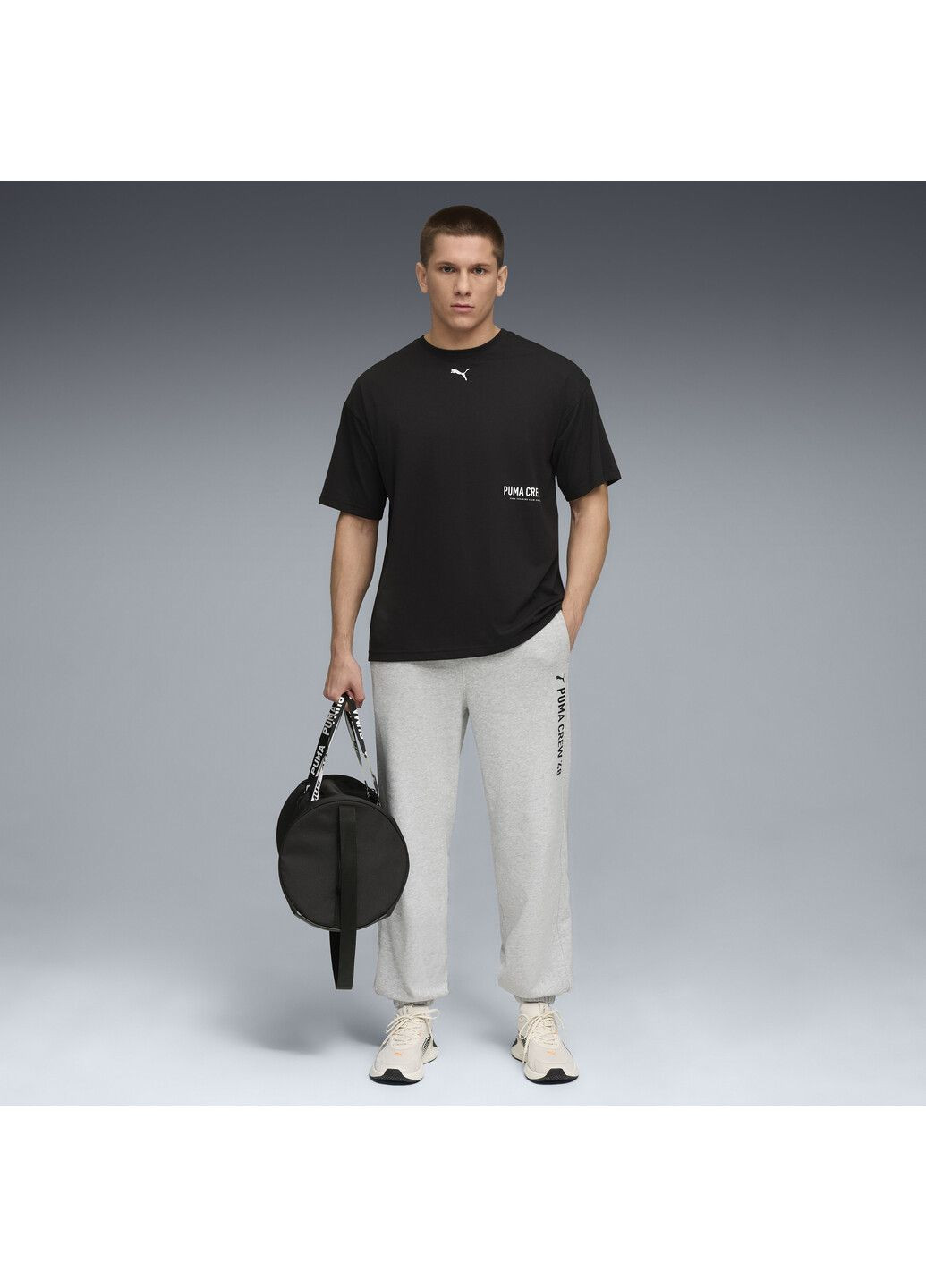 Черная футболка oversize training tee men Puma