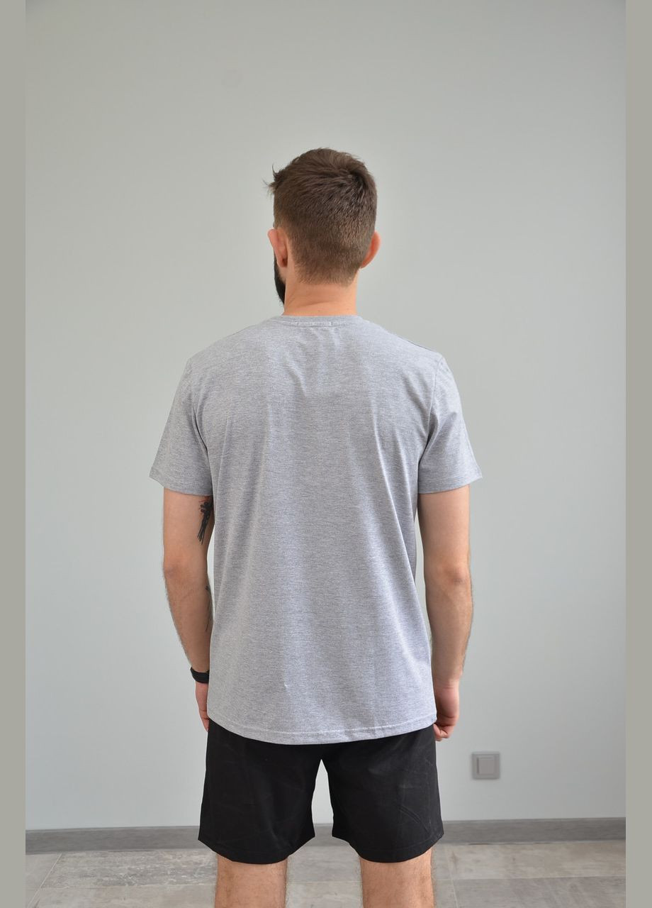 Серая мужская футболка, серая, (размеры: 48, 50, 52, ) 54 No Brand
