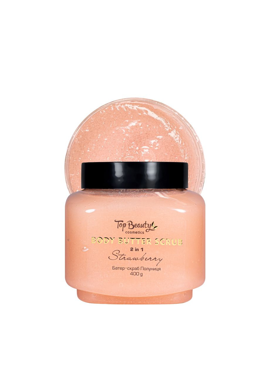 Скраб батер для тіла 2 у 1 Body Butter Scrub Strawberry, 400 г Top Beauty (367988781)
