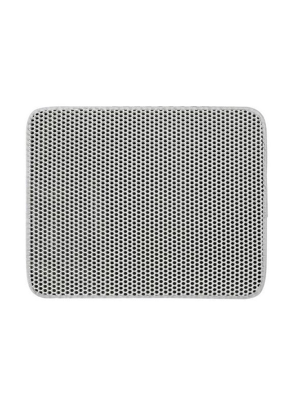 Двухслойный коврик для кошачьего туалета DT856 нескользящий Gray 40*50 см с песочным фильтром 8шт Lesko (336203189)