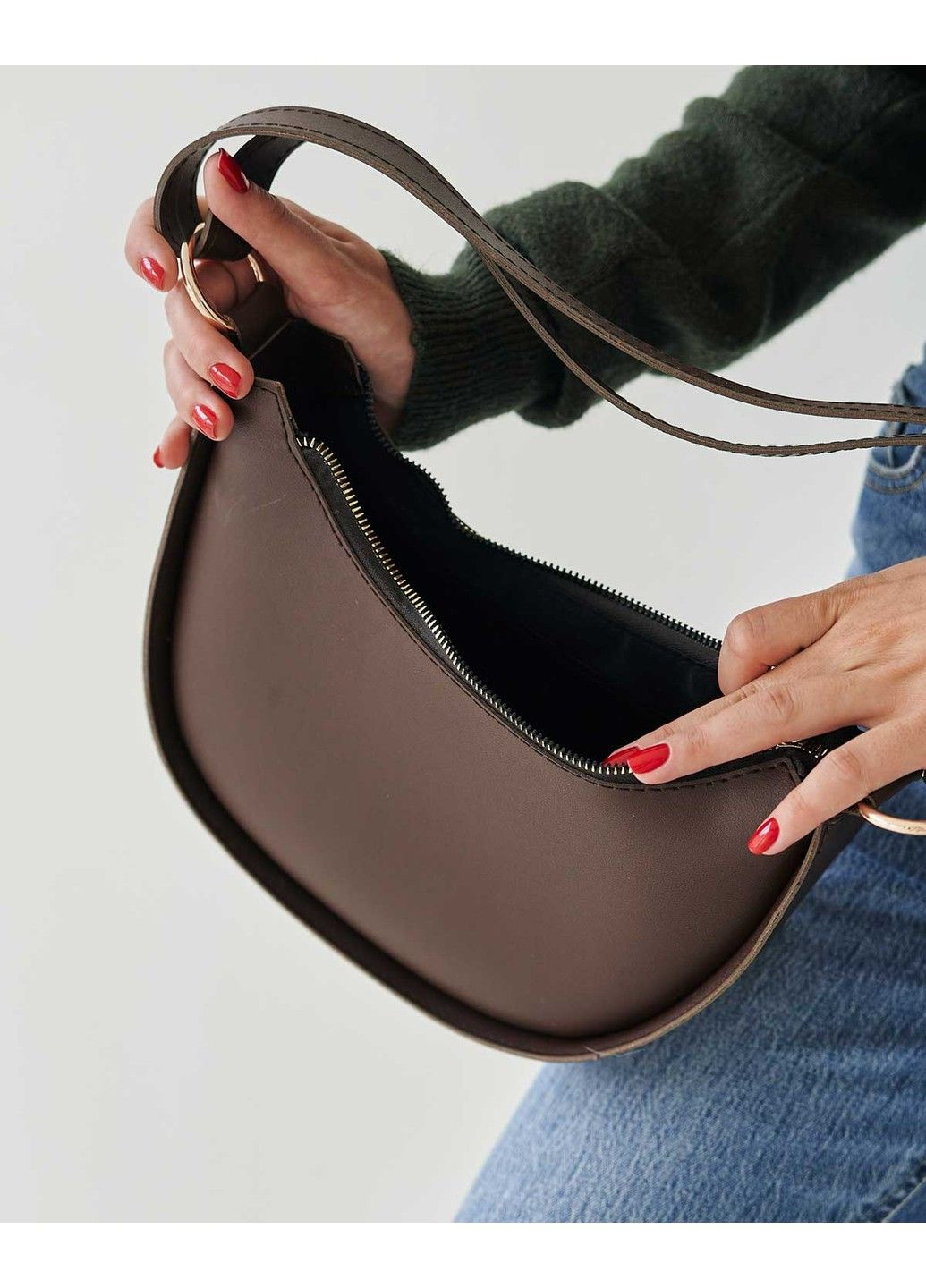 Сумка женская «Симона» шоколадная WeLassie (315688949)