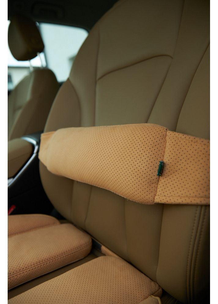 Топовый комплект из натуральной алькантары Поддержка 2. Бежевый. AV-1AL2H-301 Ekko Seat (353718804)