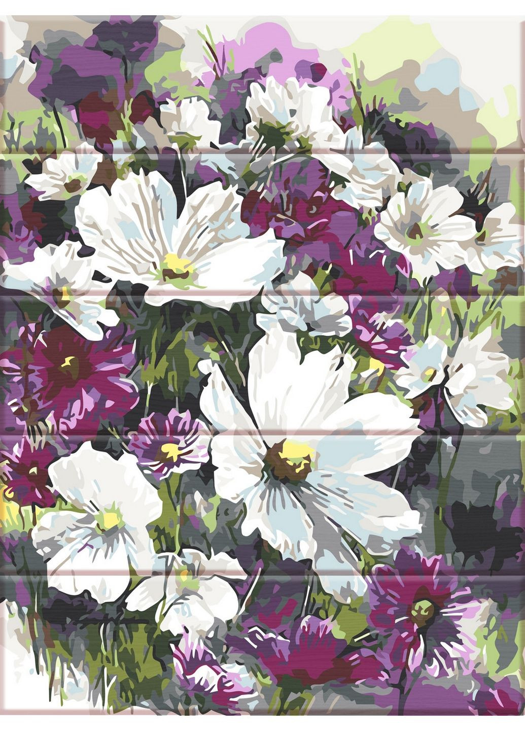 Картина за номерами на дереві "садові квіти" ArtStory (282595787)