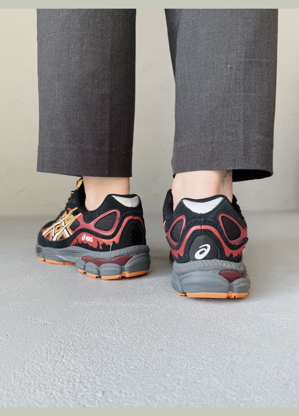 Кроссовки женские и мужские Asics Gel-NYC x Naruto Shippuden black | Асикс Гель-НЮК черные No Brand чёрные демисезоны (339604486)