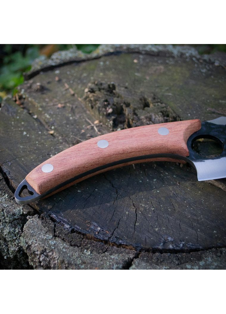 Кухонний ніж Sonmelony для м’яса та овочів 27.5 см, дерев’яна рукоятка (RT6-188) No Brand (365820401)