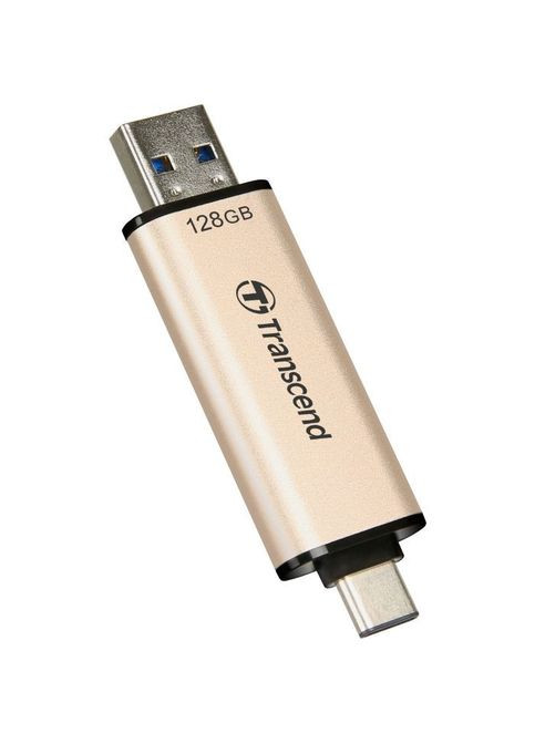 USB флэш-накопитель 128GB JetFlash 930 GoldBlack USB 3.2/Type-C (TS128GJF930C) Transcend 128GB JetFlash 930 Gold-Black USB 3.2/Type-C (295930234)
