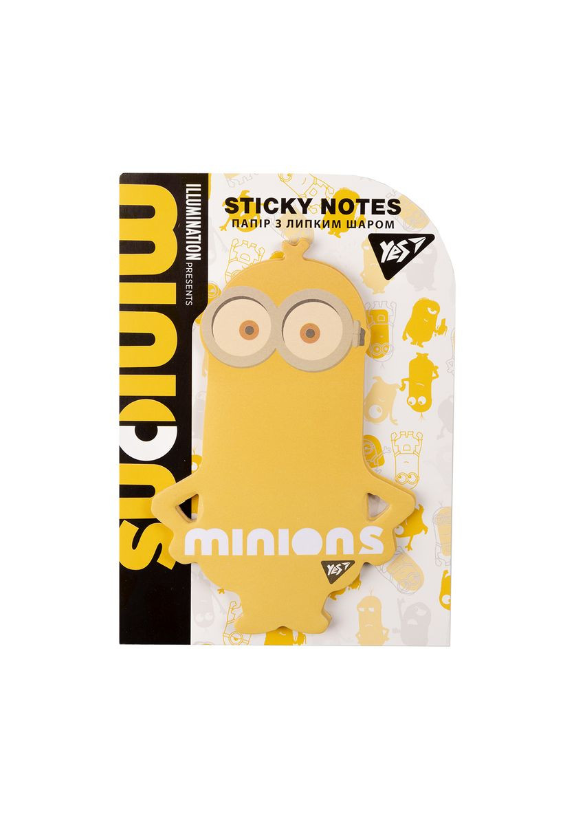 Бумага для заметок с липким слоем фигурная Minions 170358 40 листов Yes (364502456)