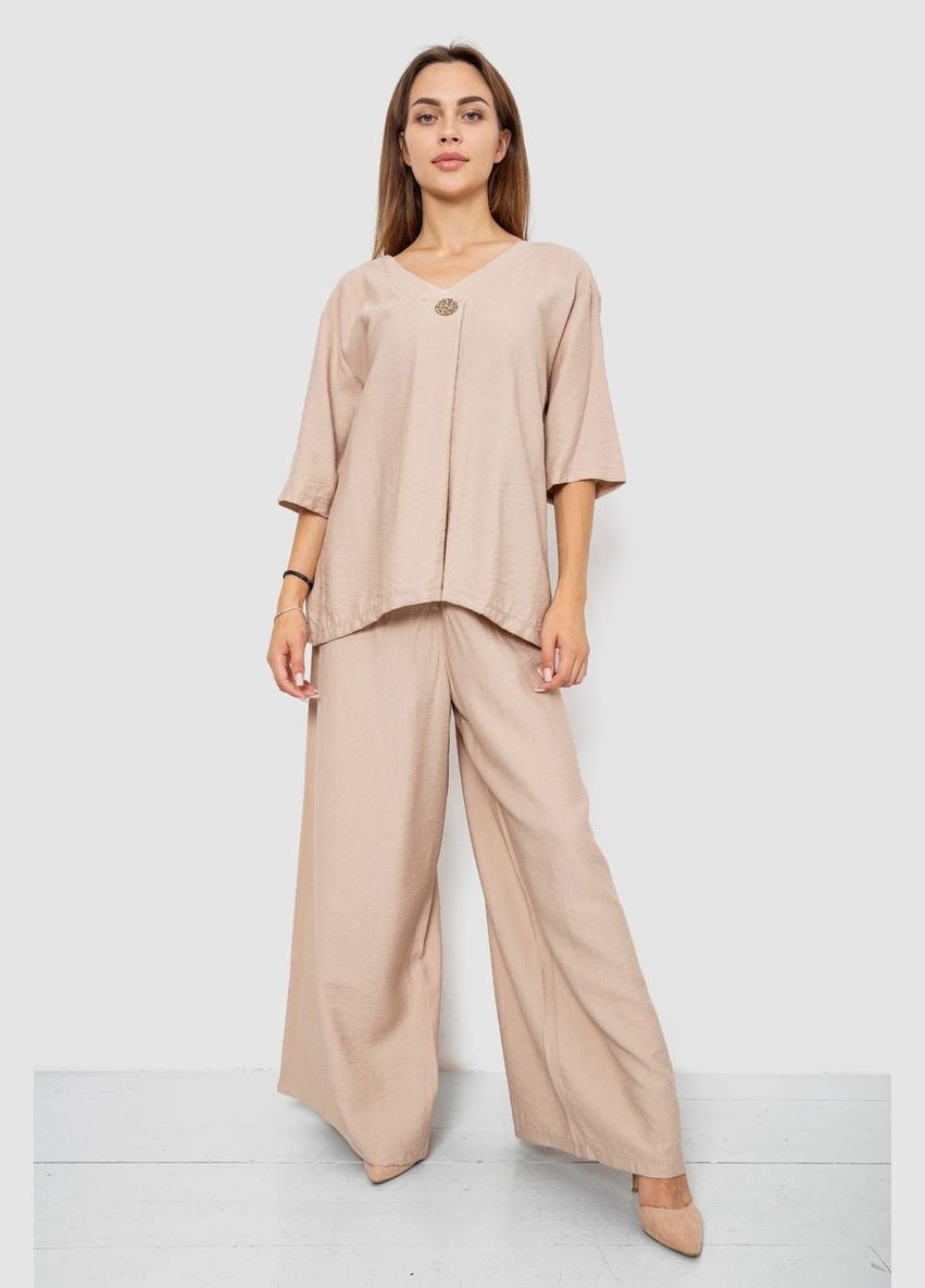 Костюм женский ткань лён жатка Fashion (346391726)