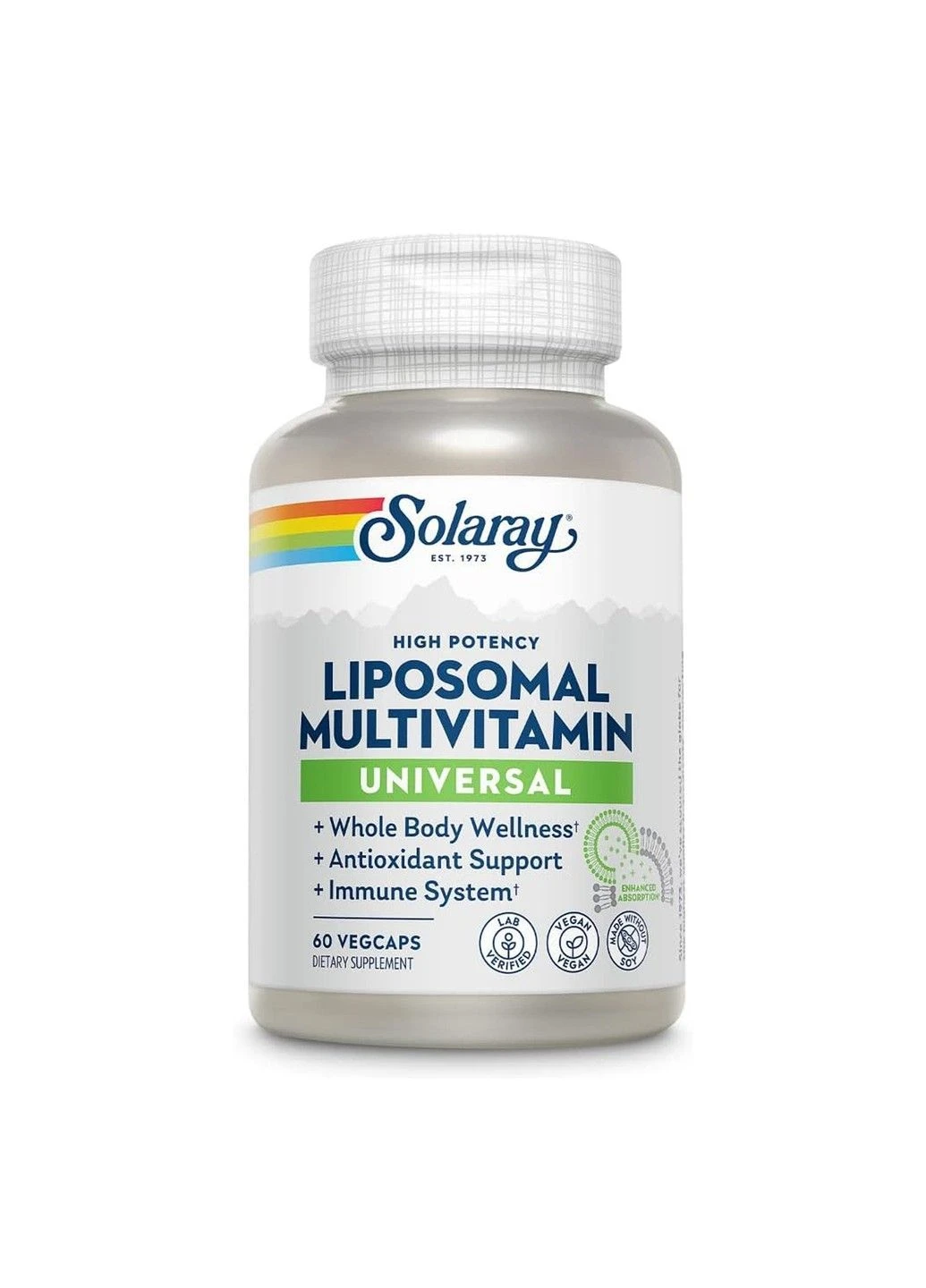 Липосомальные мультивитамины (Liposomal Multivitamin Universal) 60 капсул Solaray (366667513)