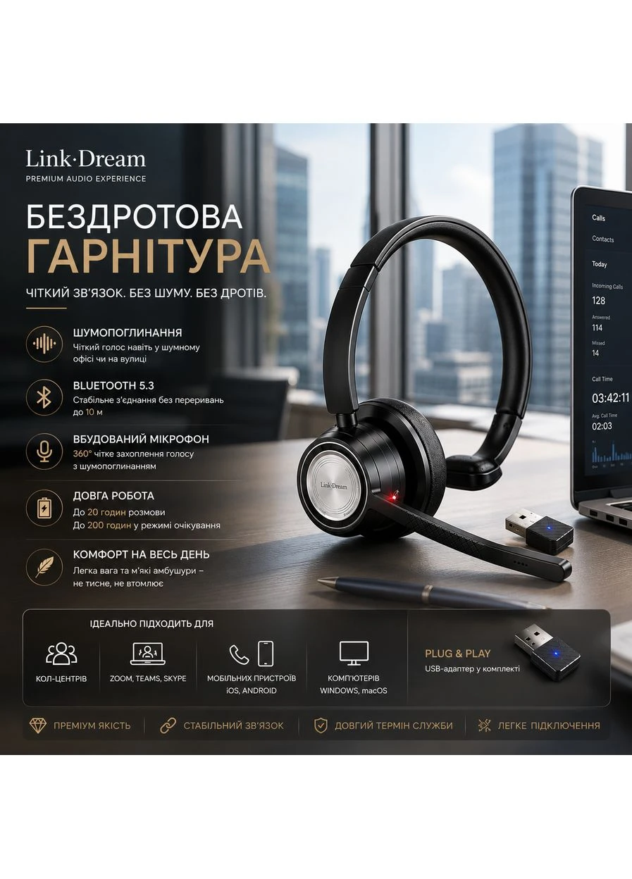 Bluetooth гарнітура No Brand (394180952)