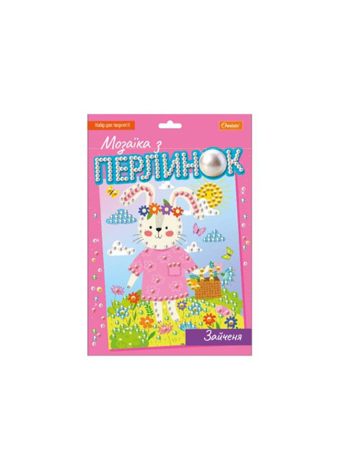 Детский набор для творчества "Мозаика из жемчужин зайчонка" НТ 38 02 Апельсин (369474326)