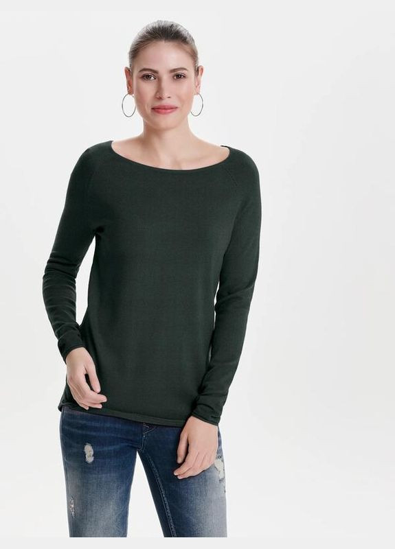 Базовая трикотажная кофта лонгслив натуральная ткань вискоза Only (311309267)