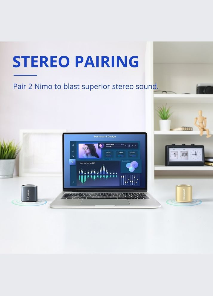 Бездротова колонка Nimo Mini Speaker (963869) чорна Tronsmart (293347003)