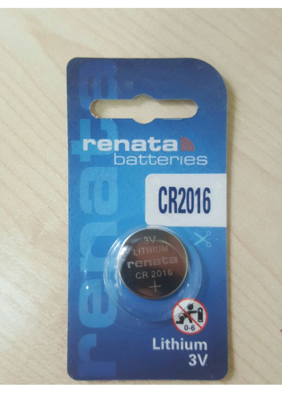 Дисковая батарейка Lithium Cell 3V CR2016 (80mAH) Renata (370255528)