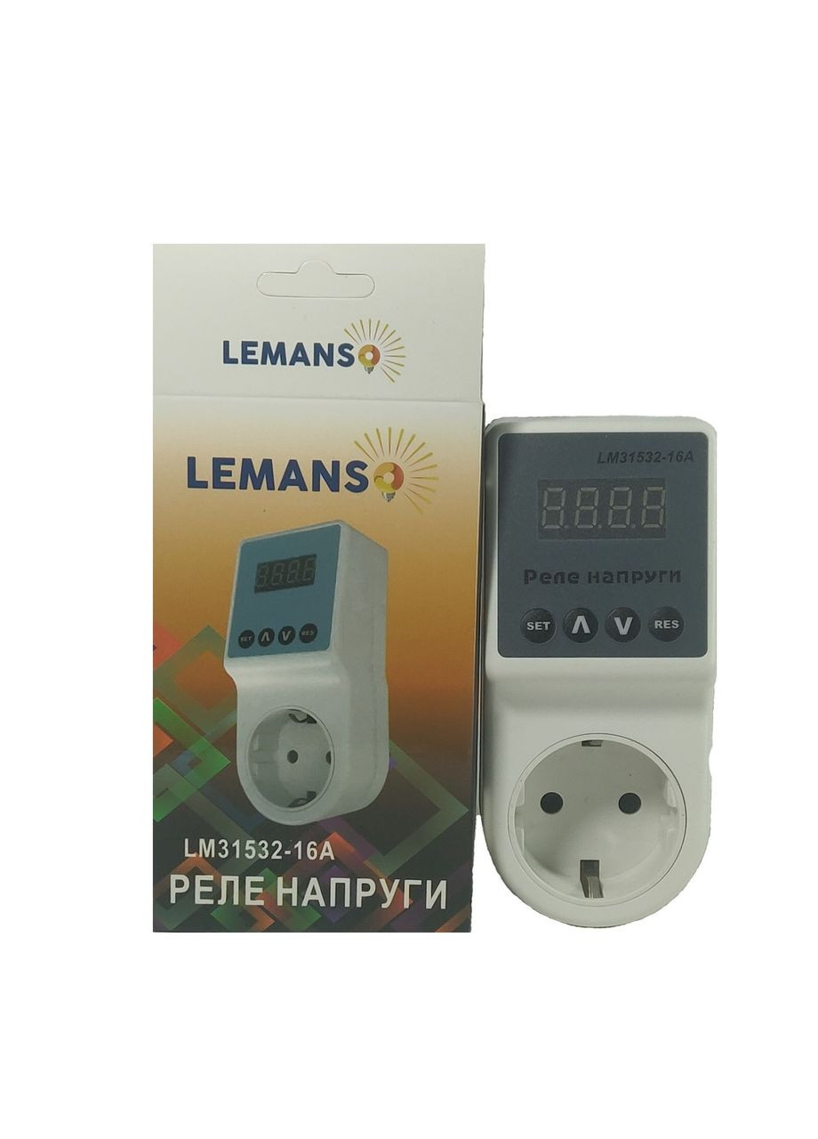 Реле напряжения в розетку 16А ЩИТ LM31532-16A Lemanso (371875513)