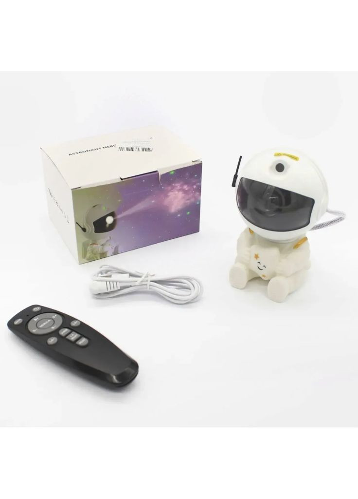 Ночник проектор зоряного неба Космонавт, від USB, з пультом / Дитячий світильник з проекцією / Нічник зоряне небо No Brand (362672763)