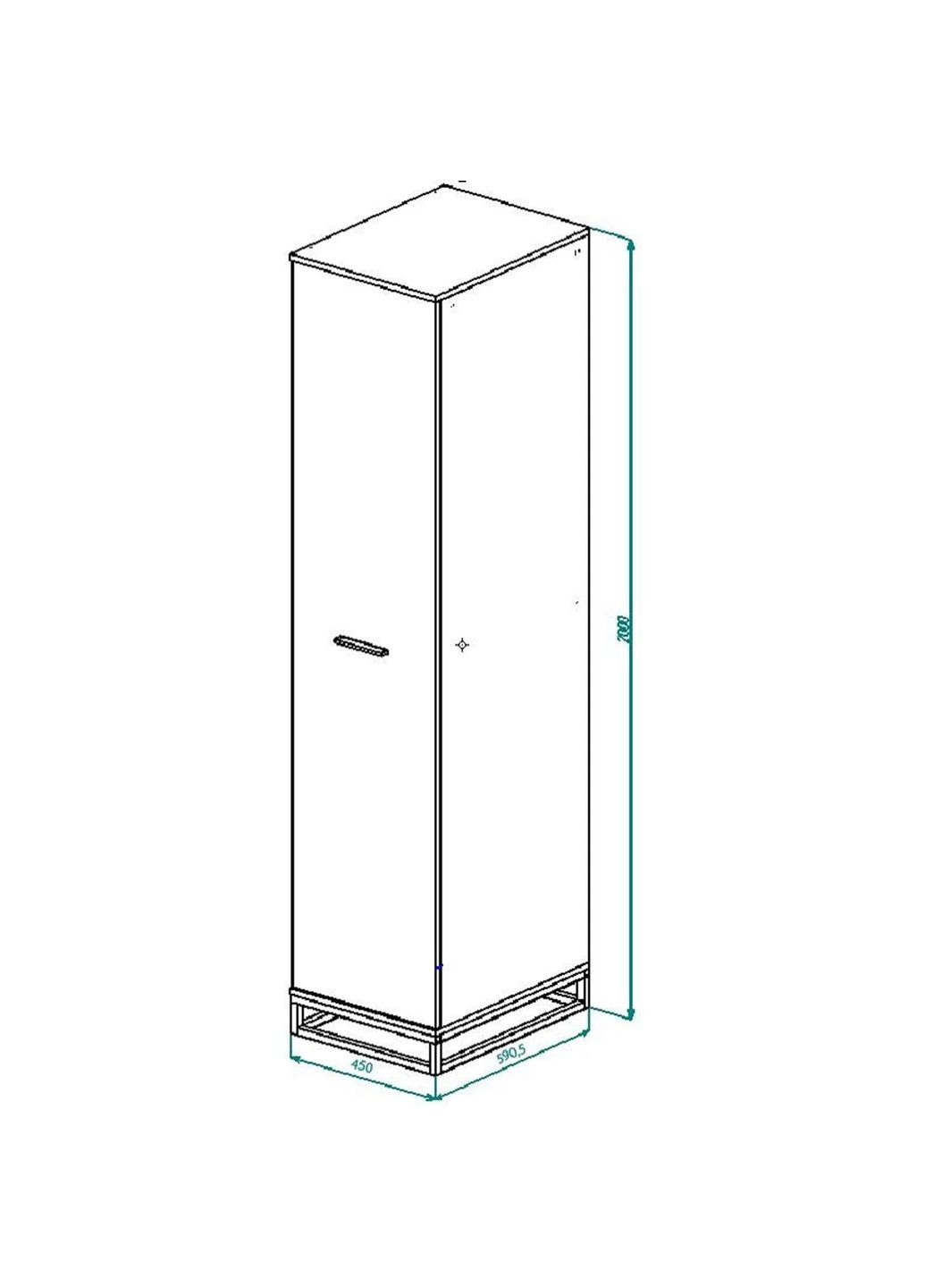 Пенал Ascet 450x2000x590 (AS10010000030) Art In Head (337309195)