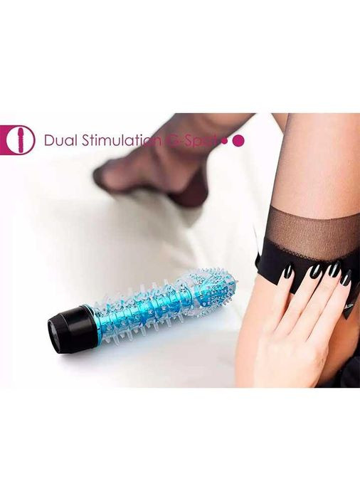 Гелевий вібратор із шипами No Brand (370612063)