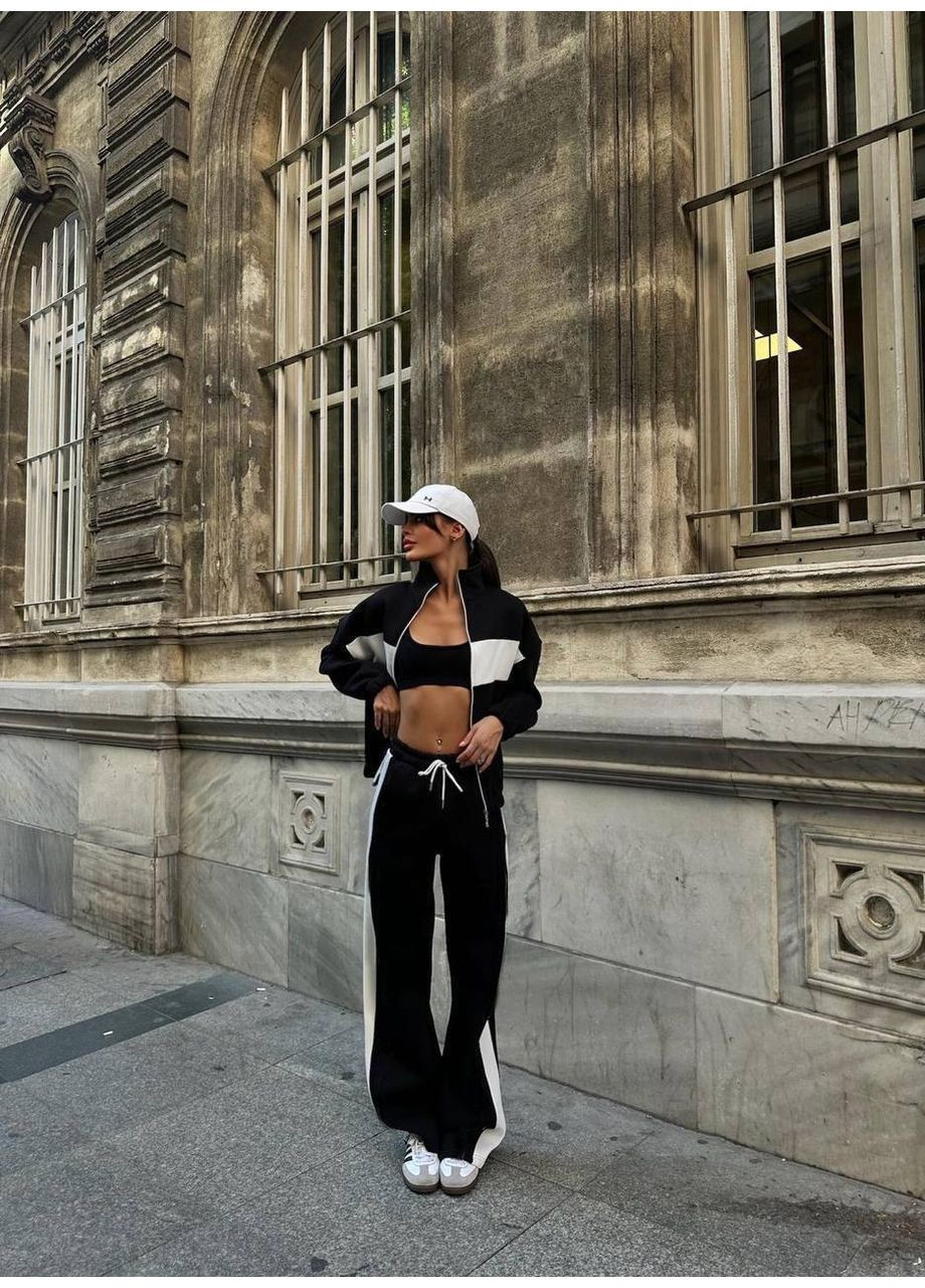 Жіночий утеплений костюм oversize із тринитки на флісі — заміри в описі GD/GL Модний простір (366438808)