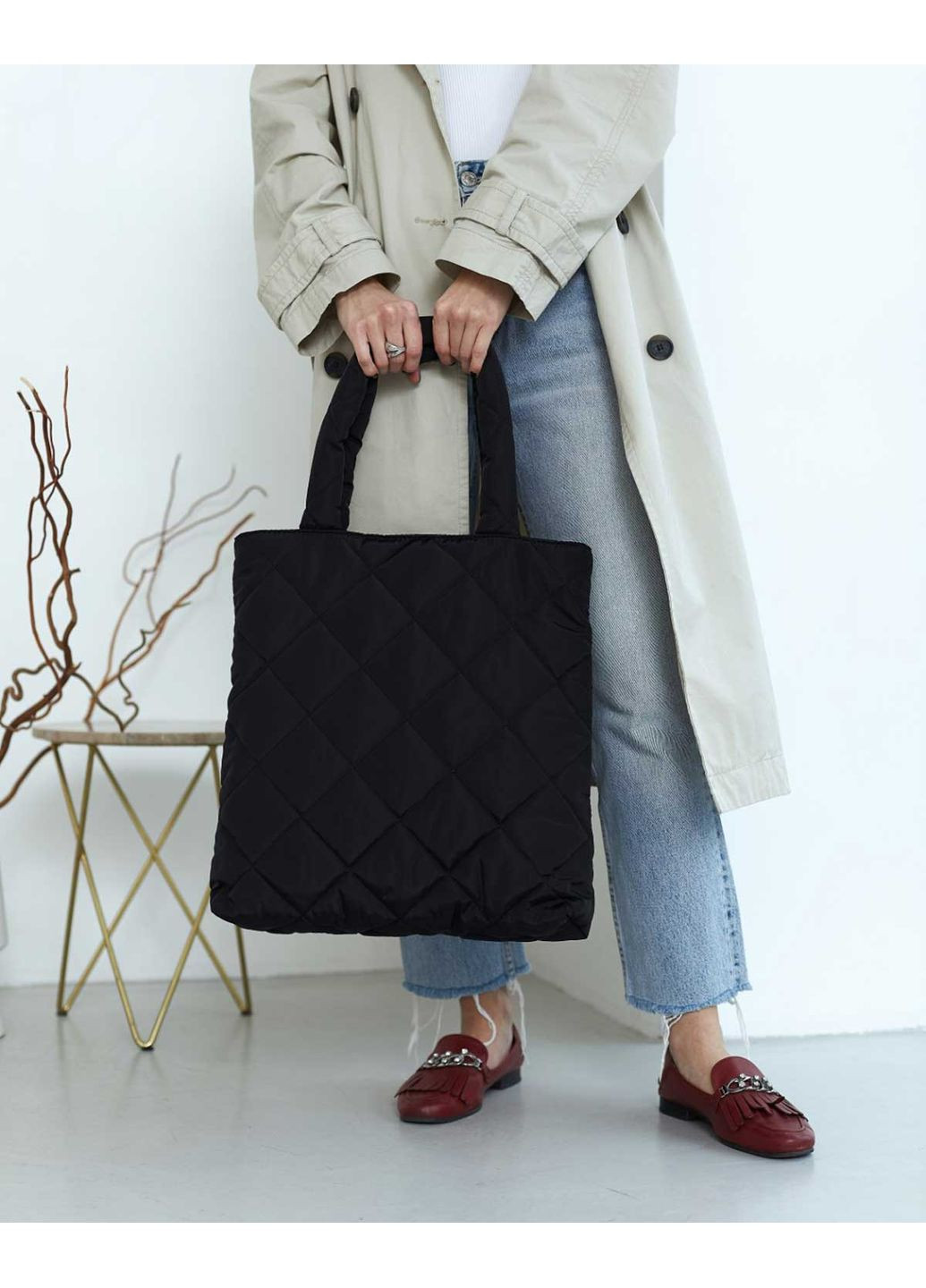 Жіноча сумка Міла чорні нейлонові кубики для повсякденного використання молодіжна м'яка ProDobro (367266881)