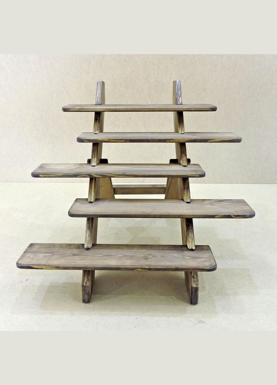 Підставка для квітів з дерева Алькала капучино (ЦВП-002409) No Brand (328225393)